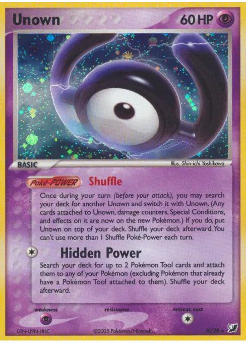 Unown - Reverse Holo