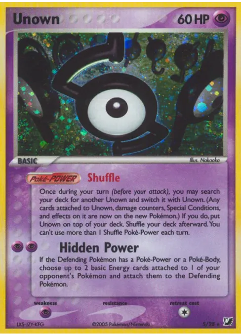 Unown - Reverse Holo