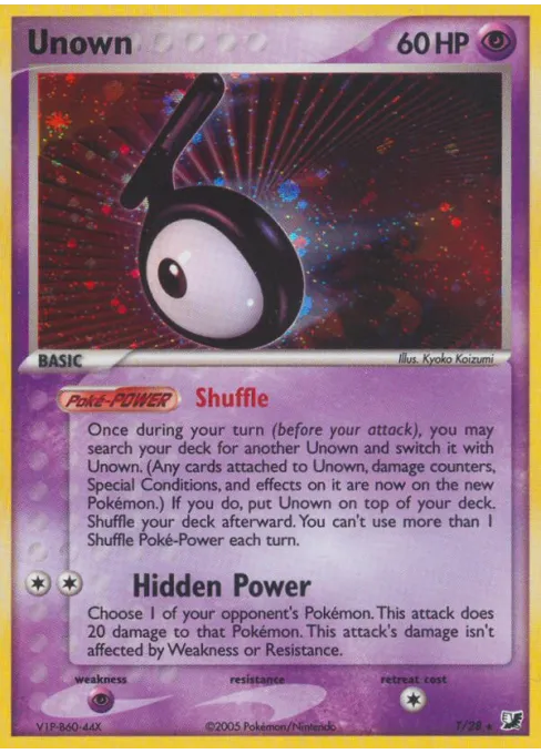 Unown - Reverse Holo