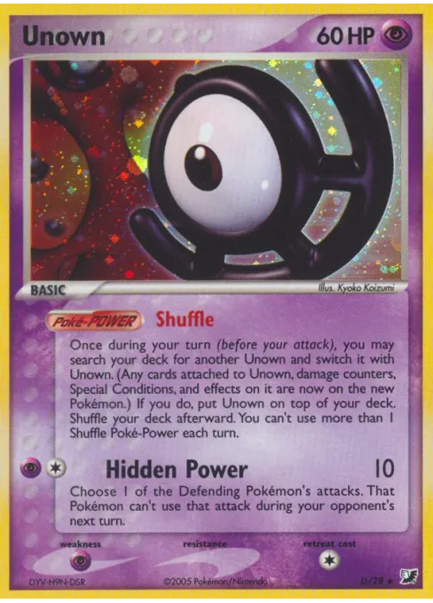 Unown - Reverse Holo