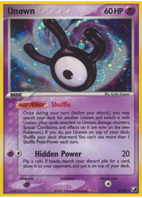 Unown - Reverse Holo