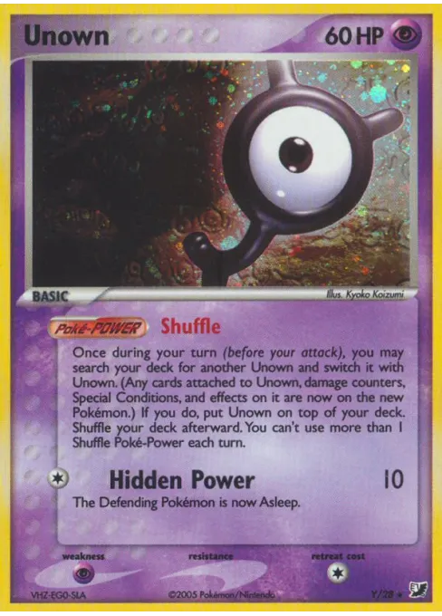 Unown - Reverse Holo