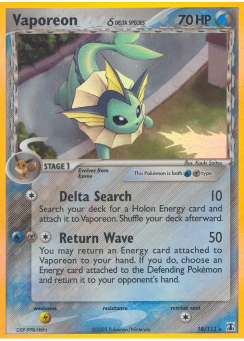 Vaporeon δ - Reverse Holo