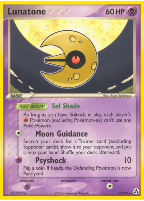 Lunatone - Reverse Holo