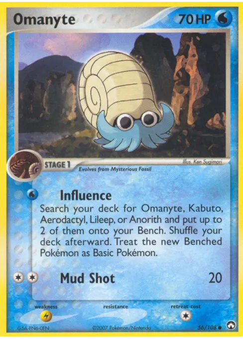 Omanyte - Reverse Holo