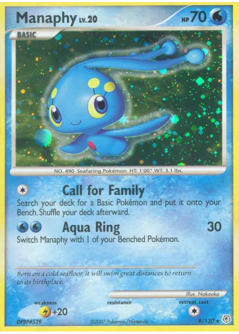 Manaphy - Reverse Holo
