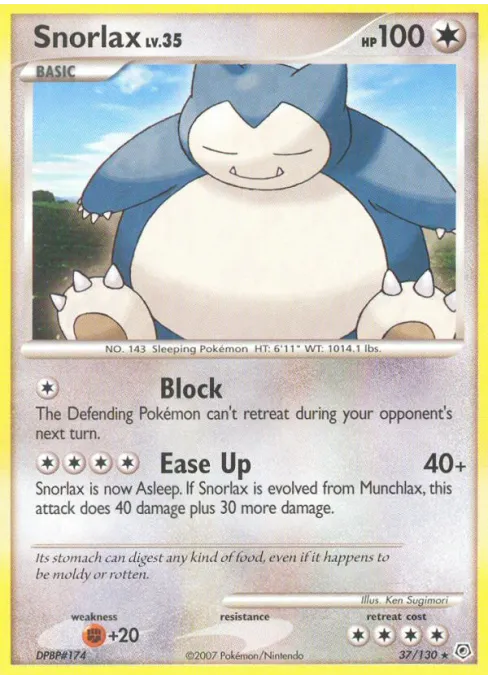 Snorlax - Reverse Holo