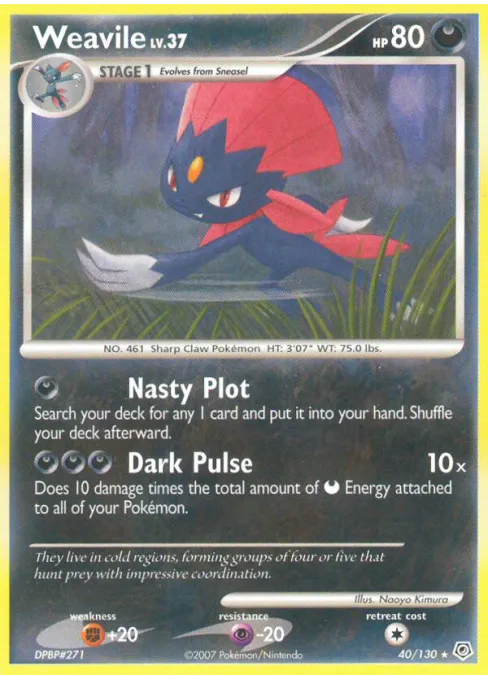 Weavile - Reverse Holo