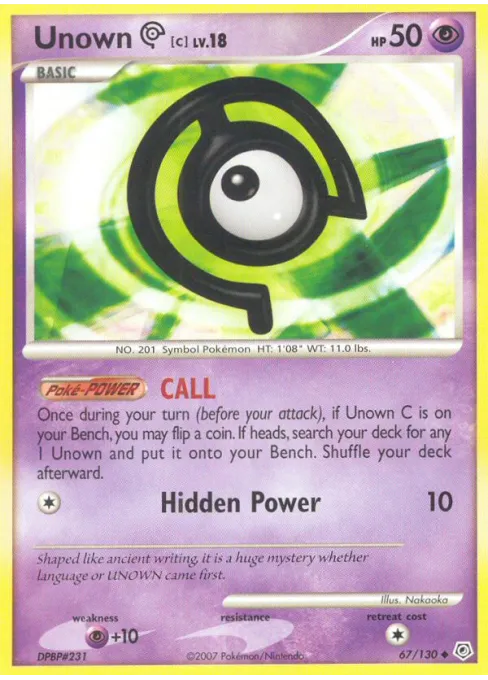 Unown [C] - Reverse Holo