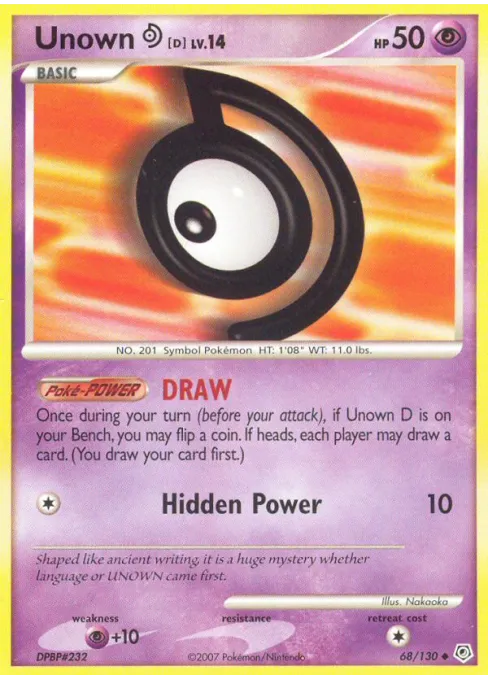 Unown [D] - Reverse Holo