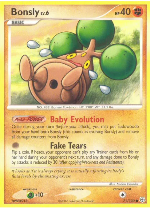 Bonsly - Reverse Holo