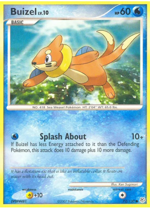 Buizel - Reverse Holo