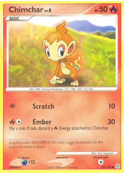 Chimchar - Reverse Holo