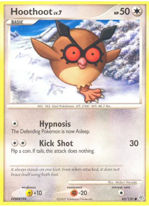 Hoothoot - Reverse Holo