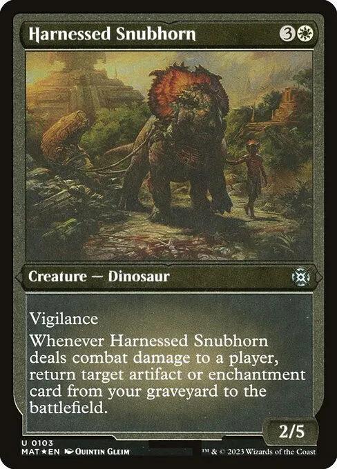 Harnessed Snubhorn - Foil