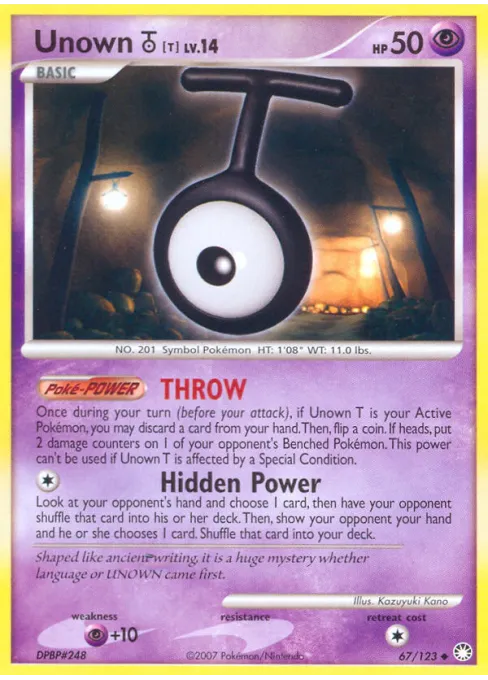 Unown [T] - Reverse Holo
