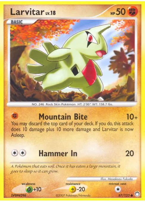 Larvitar - Reverse Holo