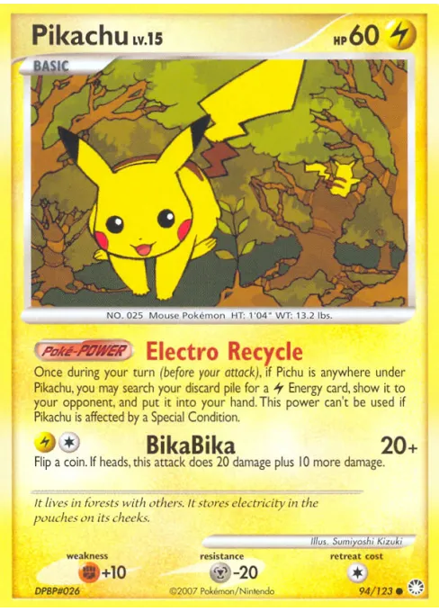 Pikachu - Reverse Holo