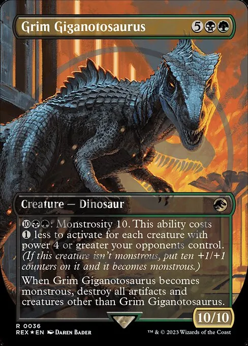 Grim Giganotosaurus - Foil