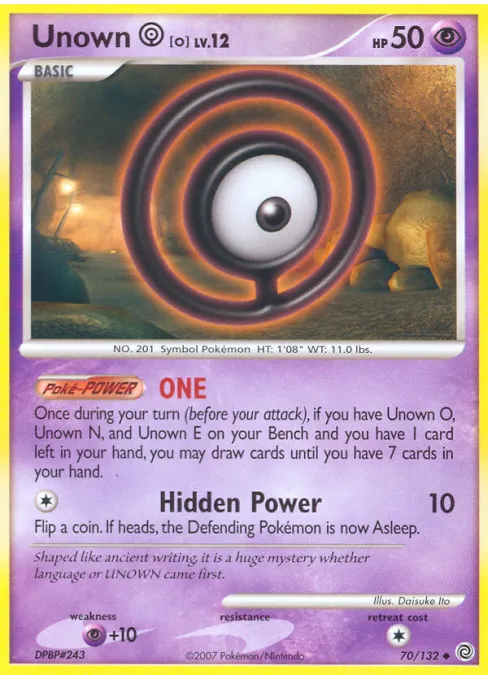 Unown [O] - Reverse Holo
