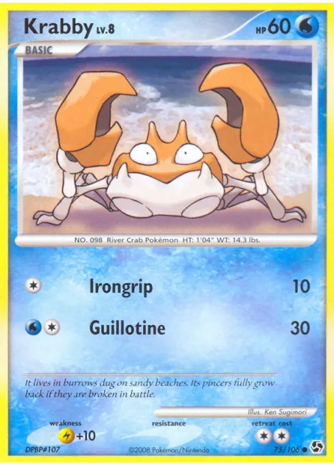 Krabby - Reverse Holo