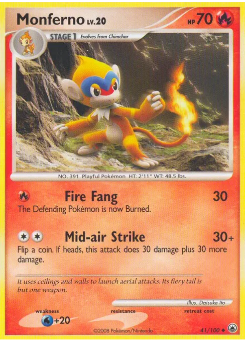 Monferno - Reverse Holo