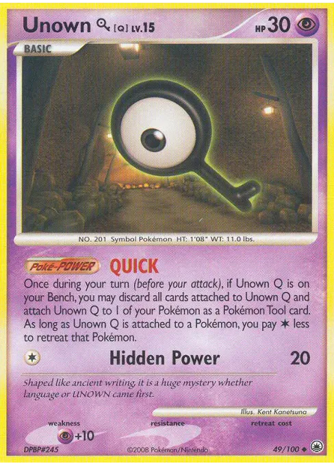 Unown [Q] - Reverse Holo