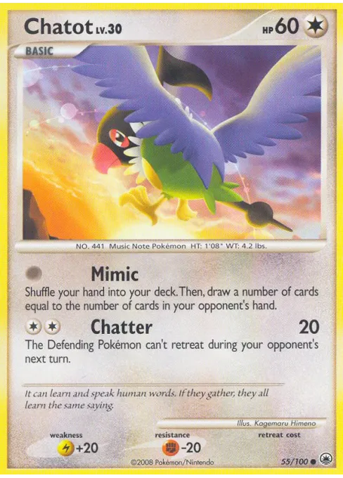 Chatot - Reverse Holo