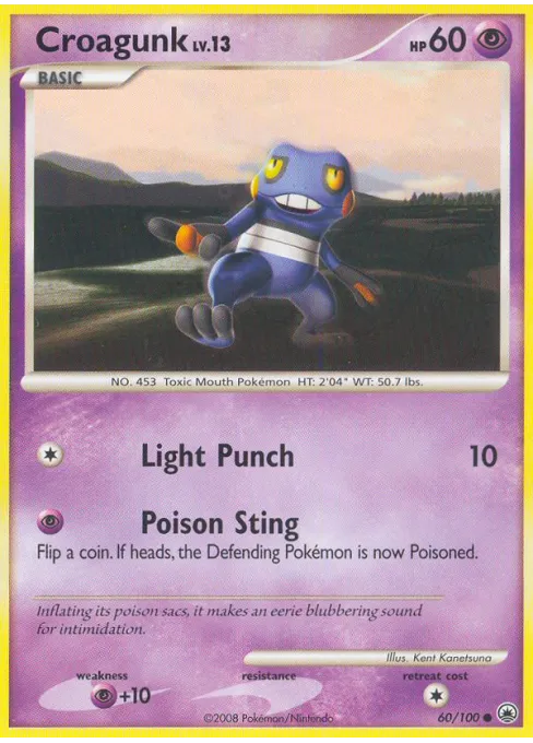 Croagunk - Reverse Holo