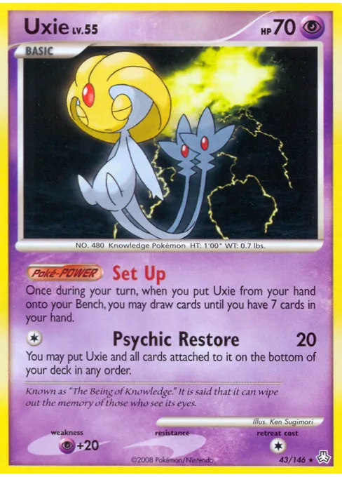 Uxie - Reverse Holo