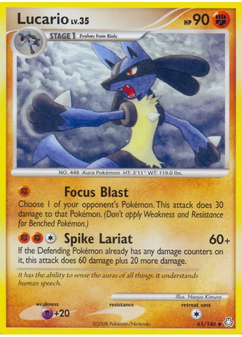 Lucario - Reverse Holo