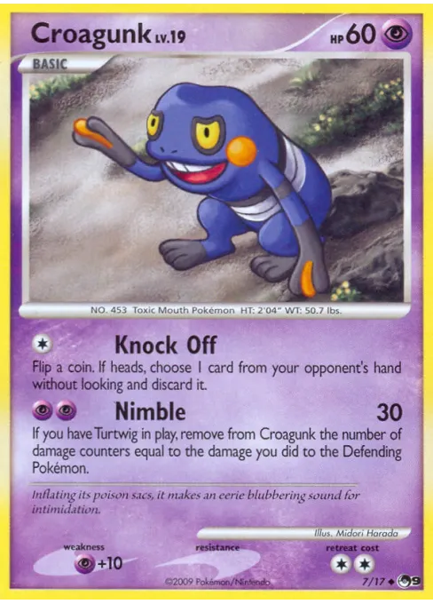 Croagunk - Reverse Holo