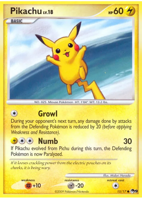 Pikachu - Reverse Holo