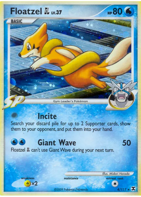 Floatzel GL - Reverse Holo