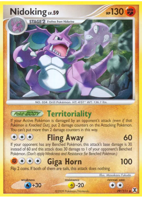 Nidoking - Reverse Holo