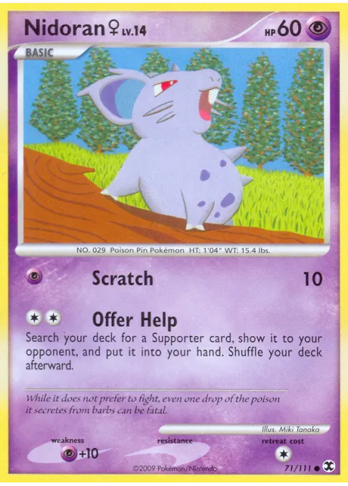 Nidoran ♀ - Reverse Holo