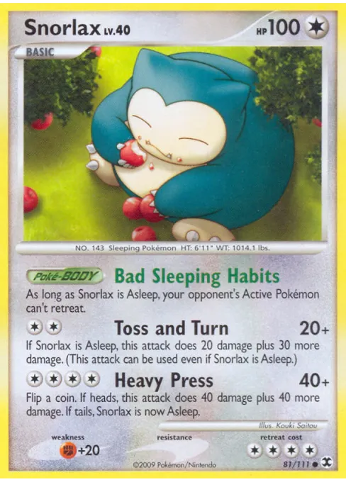 Snorlax - Reverse Holo