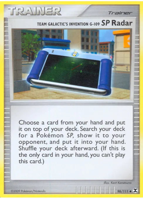 Team Galactic's Invention G-109 SP Radar - Reverse Holo