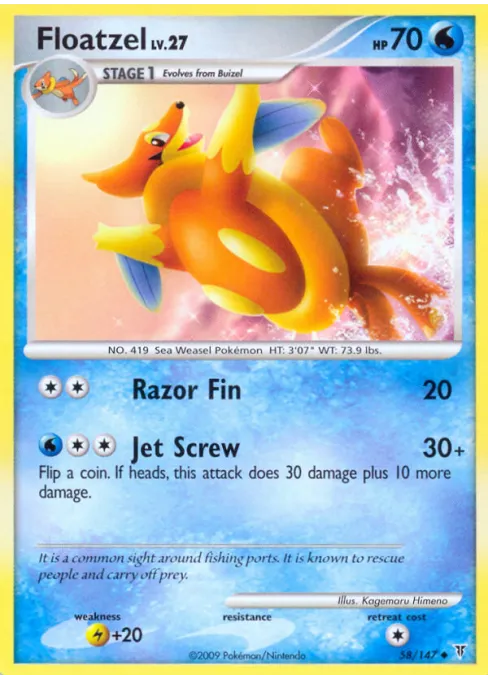 Floatzel - Reverse Holo
