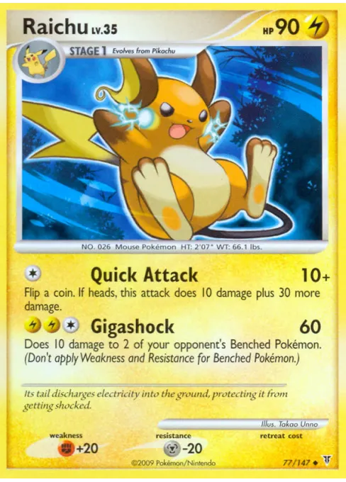 Raichu - Reverse Holo