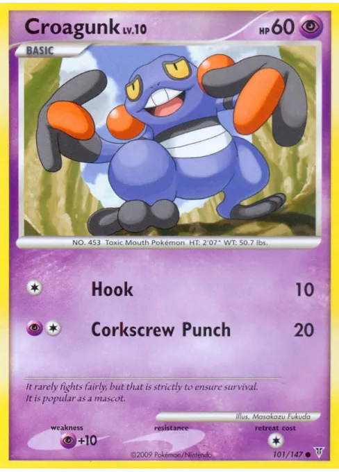 Croagunk - Reverse Holo
