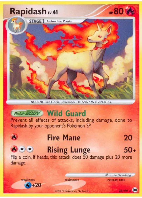 Rapidash - Reverse Holo