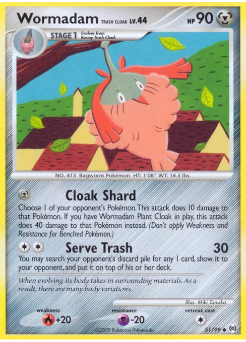 Wormadam Trash Cloak - Reverse Holo