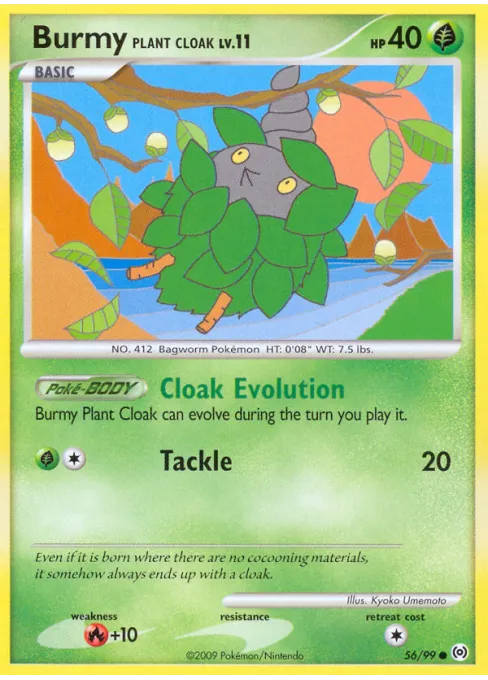 Burmy Plant Cloak - Reverse Holo