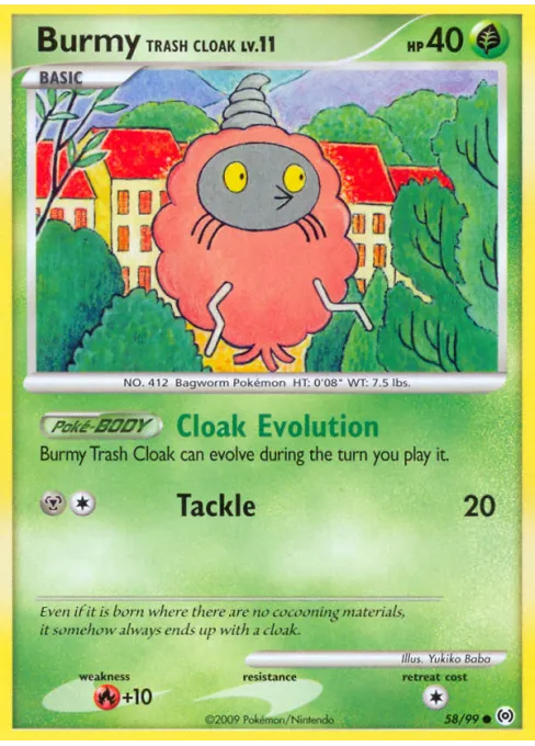 Burmy Trash Cloak - Reverse Holo