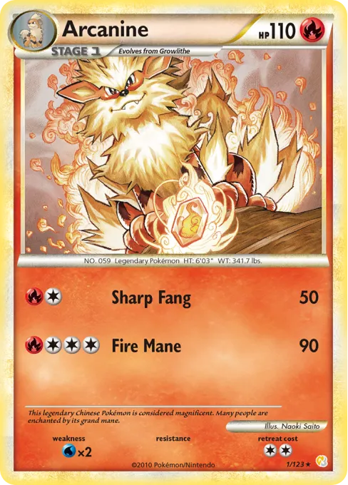 Arcanine - Reverse Holo