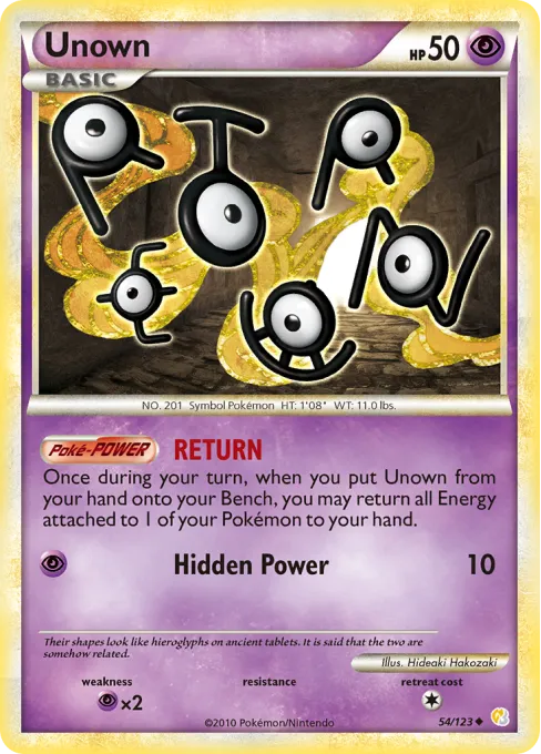 Unown - Reverse Holo