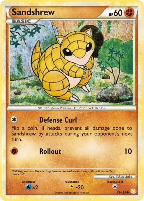 Sandshrew - Reverse Holo