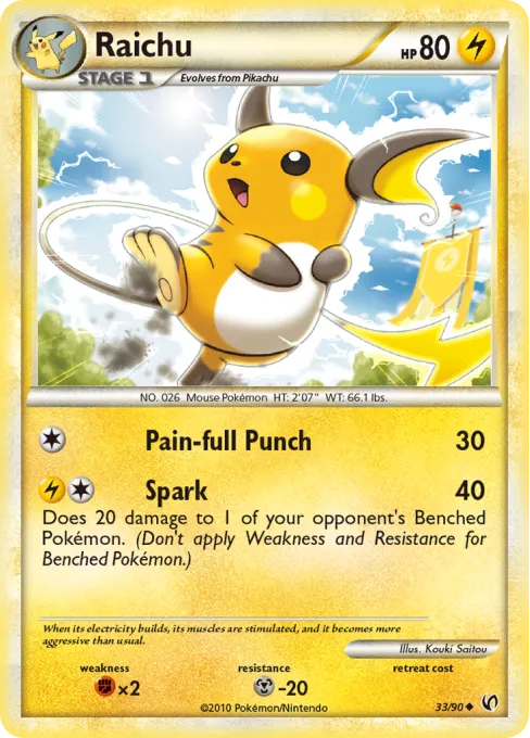Raichu - Reverse Holo