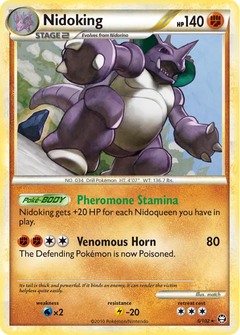 Nidoking - Reverse Holo